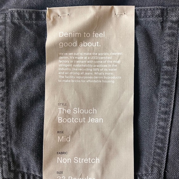 NWT- Everlane slouch bootcut jeans - Picture 5 of 8